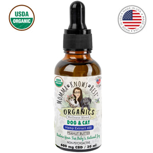 CBD for dogs and cats by Momma Knows Best® Organics